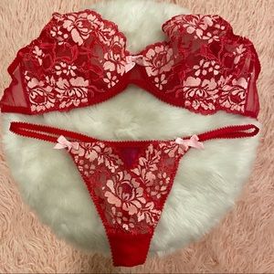 EUC L’Agent by Agent Provacateur Bra/Thong set 36DD/Large